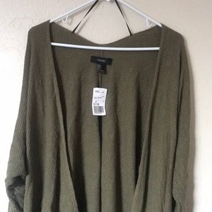 Forever21 SWTR Olive Cardigan